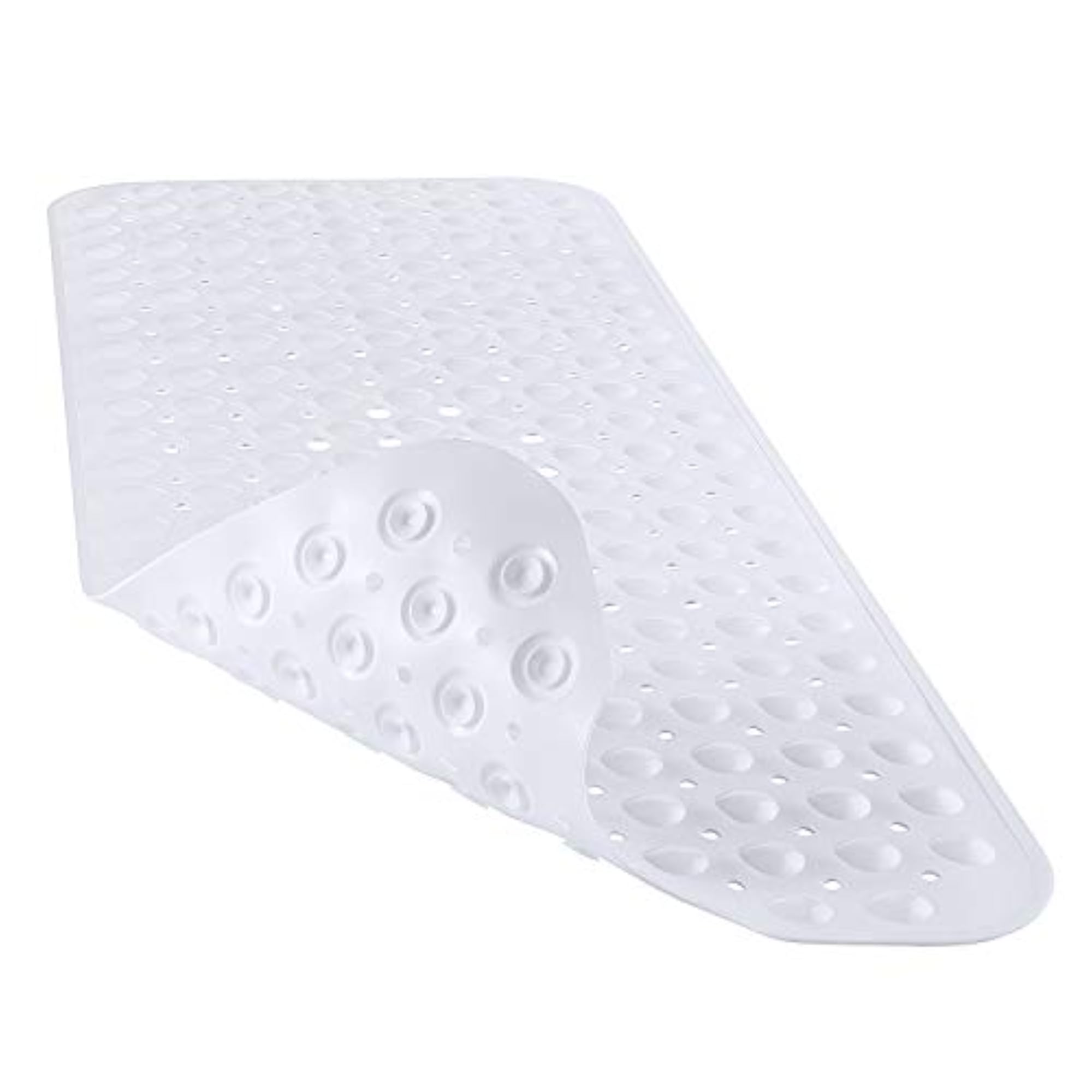 Non-Slip Bath Tub Shower Mat with Suction Cups, White